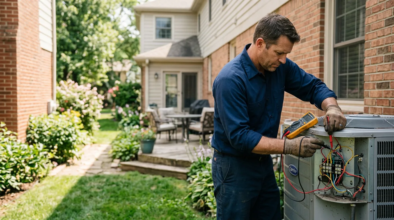 HVAC technician working near West Fairlee, VT